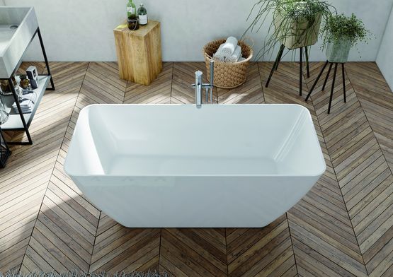  Baignoire îlot ovale ou rectangulaire en marbre coulé | Iconik - KINEDO BALNÉO DOUCHE