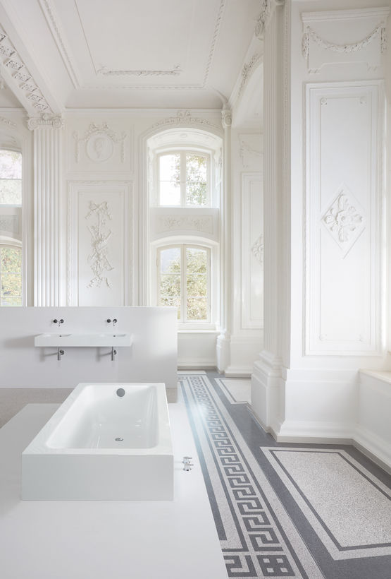  Baignoire rectangulaire semi-encastrée acier titane vitrifié 2 dimensions | BetteOne Highline - Baignoire rectangulaire