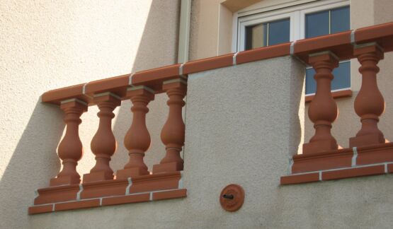 Balustres en terre cuite | Éléments décoratifs pour garde-corps et balustrades