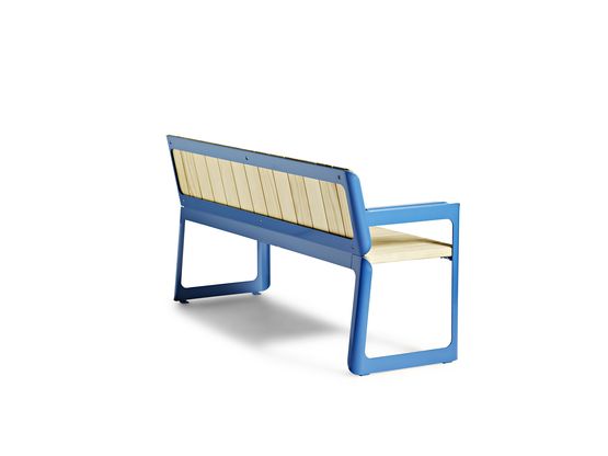  Banc AIR 1640 mm en acier galvanisé peint | Vestre Réf. 3217.900 - Banc public