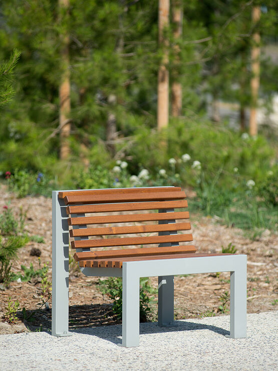  Banc, banquette, fauteuil, transat en acier thermolaqué et bois | Cinéo - UNIVERS & CITÉ