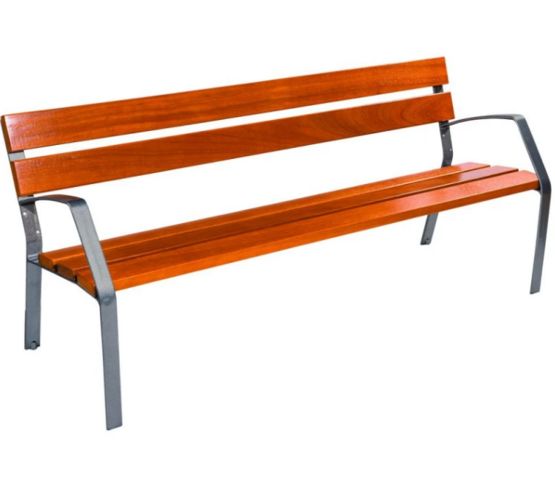 Banc de ville design Modo-08 - 5 lames - Longueur 180 cm