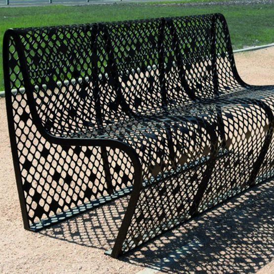  Banc et chaise design en résille d&#039;acier découpée au laser | Assises Elinium - CYRIA