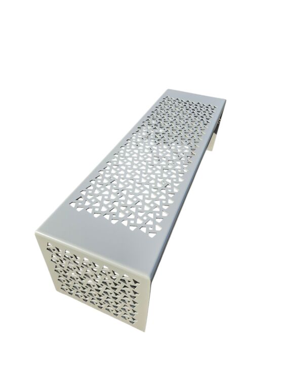  Banc méridienne en acier | Wellington  - Banc public