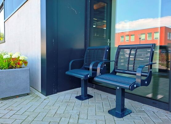  Banc public CORSO acier anti-vandalisme | BACORSO - Banc public