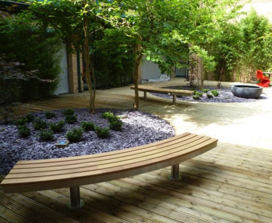  Banc public design courbe sans dossier | Tree seat - NORCOR