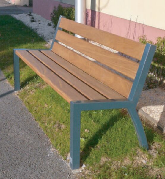  Banc public | Epure Banc Norm en acier et bois - SEMCO