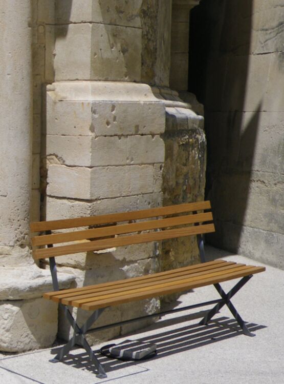 Banc urbain | Banc Horizon en acier et bois