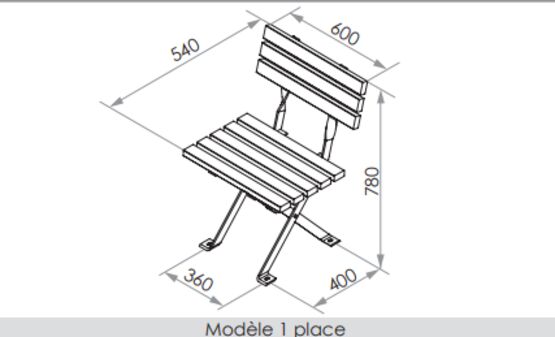  Banc urbain | Banc Horizon en acier et bois - SEMCO