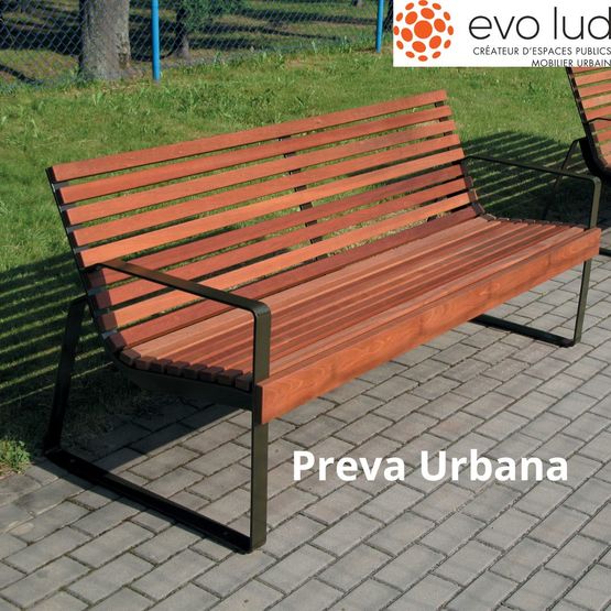  Bancs classiques pour espaces publics | EVO LUD  - Banc public