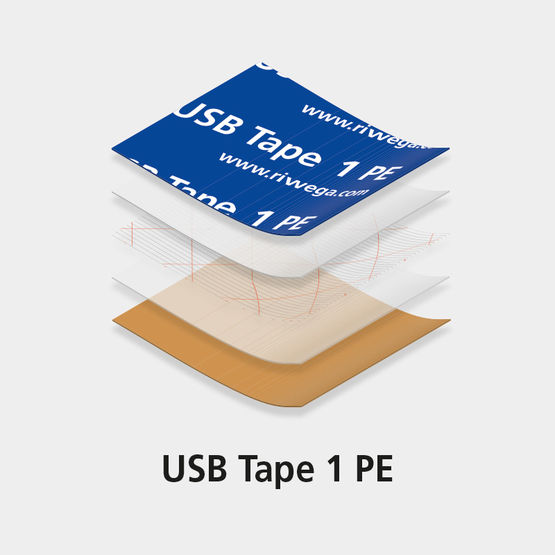 Bande adhésive acrylique | USB Tape 1 PE - produit présenté par RIWEGA SRL