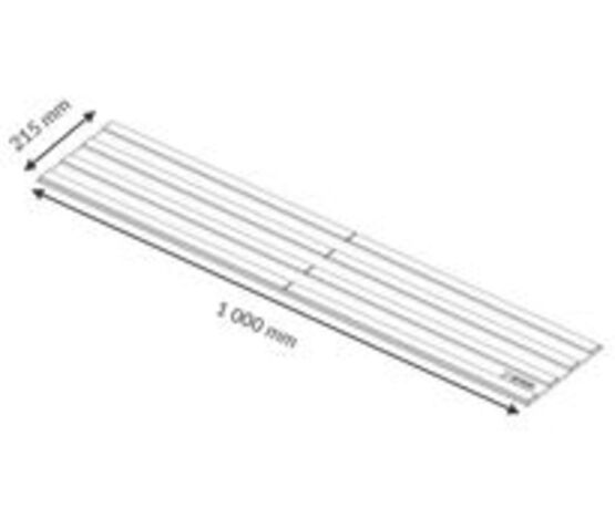 BANDE DE GUIDAGE 4 NERVURES INTERIEUR CLASSE Bfl-S1 A+ 1000 mm x 215 mm | WATTELEZ  - Équipements de sécurité et de signalisation