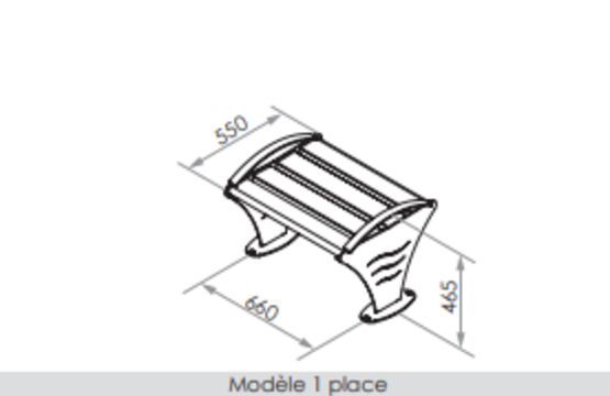  Banquette urbaine | Banquette Goélette en acier inoxydable et bois pour aménagement extérieur - SEMCO