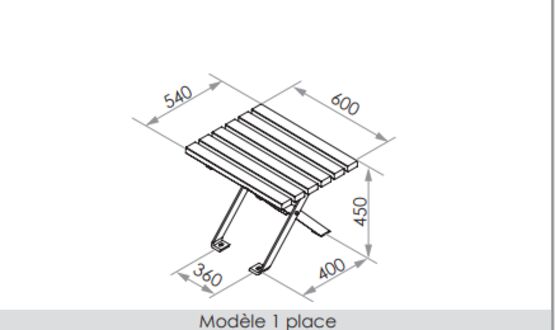  Banquette urbaine | Banquette Horizon en acier et bois - SEMCO