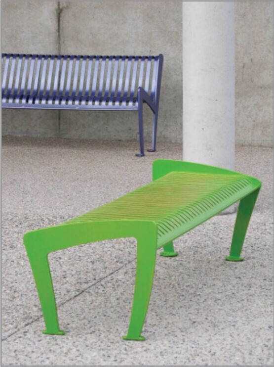 Banquette urbaine | Campus en acier thermolaqué