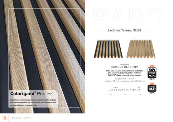 Bardage Acier imitation Bois avec revêtement à impression sélective | ONWOOD - produit présenté par ATELIERS 3S