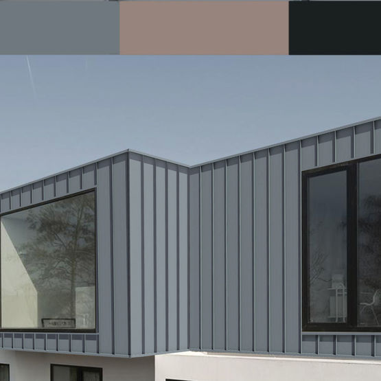 Bardage architectural en acier à joint debout EPURE BACACIER 3S