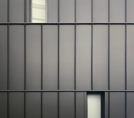  Bardage architectural en acier à joint debout | EPURE - 4 modèles de 4 largeurs pour des façades régulières ou rythmées  - Bardage en acier