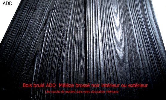  Bardage en bois brûlé pour murs intérieurs ou extérieurs | ADD bois brûlé - Bardage en bois massif