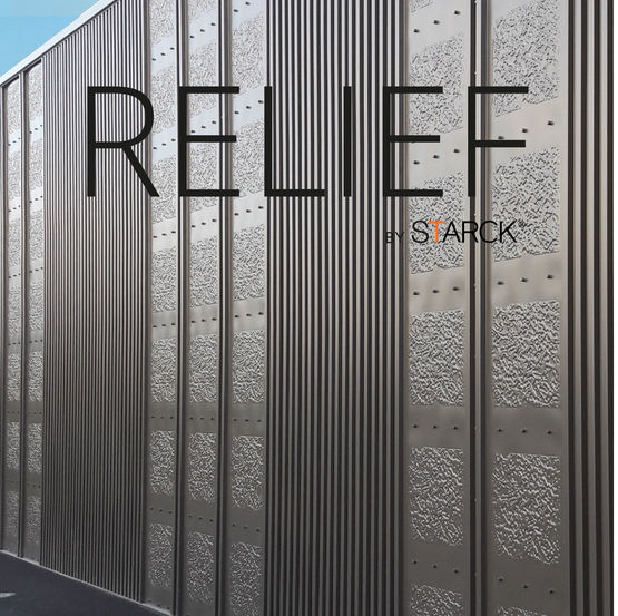 Bardage en relief, évolutif en tôle d&#039;acier avec éléments connectables | Relief by Starck