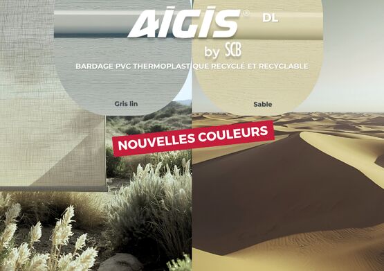 Bardage PVC recyclé | AIGIS DL nouvelles couleurs