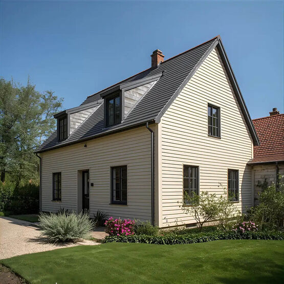 Bardage PVC AIGIS® DL – Nouvelles couleurs Gris Lin &amp; Sable - produit présenté par SCB