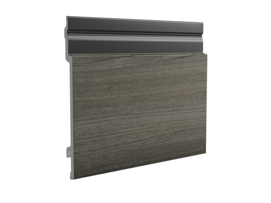  BARDAGE PVC - CLIN SIMPLE 167MM - ASPECT AJOURE AVEC FILM COLORIS ANTEAK - 524167ATK-5.00 - PLASTIVAN