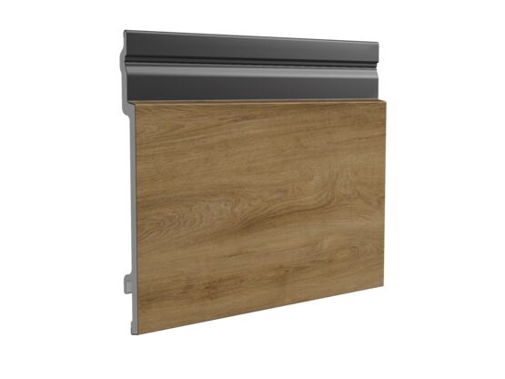  Bardage PVC CLIN SIMPLE 167MM - ASPECT AJOURE AVEC FILM COLORIS TURNER OAK MALT- 524167TOM-5.00 - PLASTIVAN