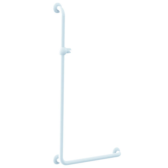 Barre de douche en aluminium &amp; Nylon (Polyalu) | Barre de douche en L 046280