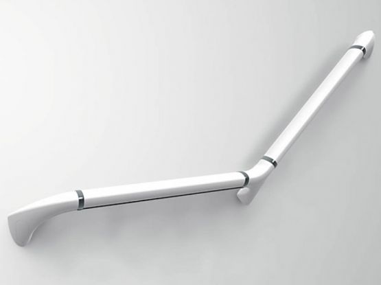 Barre de maintien droite horizontale blanche (L. 300mm) | PREMIUM - produit présenté par KING D'EAU