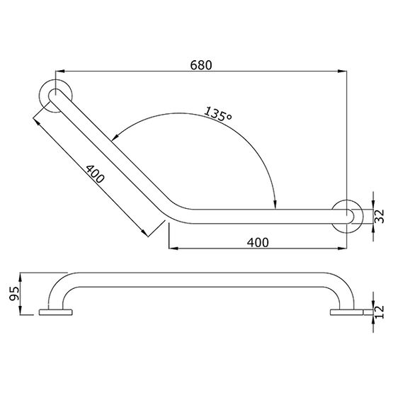 Barre de relevage 135° | DM8819 - produit présenté par DESIGN-MAT