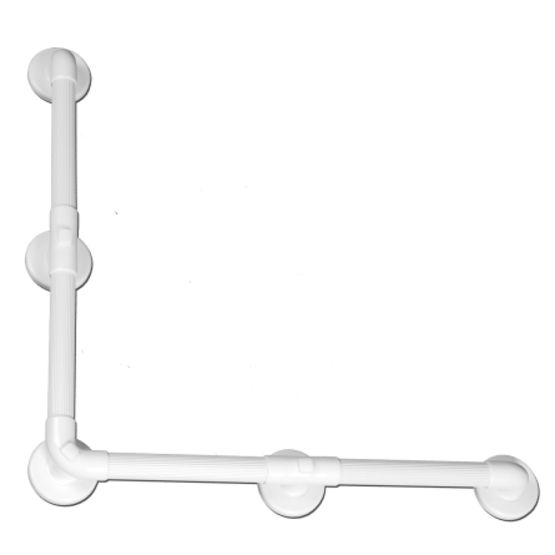  Barres PVC Cannelées - Barre droite 305 mm pour sanitaire PMR | 01900WH/BU - Barre d'appui et accessoires PMR