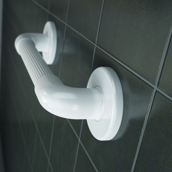 Barres PVC Cannelées - Barre droite 305 mm pour sanitaire PMR | 01900WH/BU - produit présenté par KING D'EAU