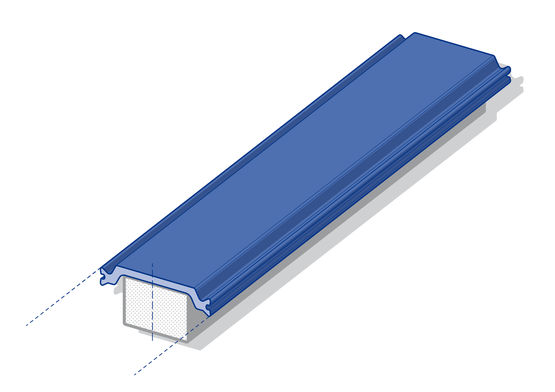  Barrette à mousse polyamide pour isolation thermique de menuiseries aluminium | Barrette polyamide à cellules fermées - TECHNOFORM - SOLUTIONS D’ISOLATION POUR FENÊTRES, PORTES ET FAÇADES