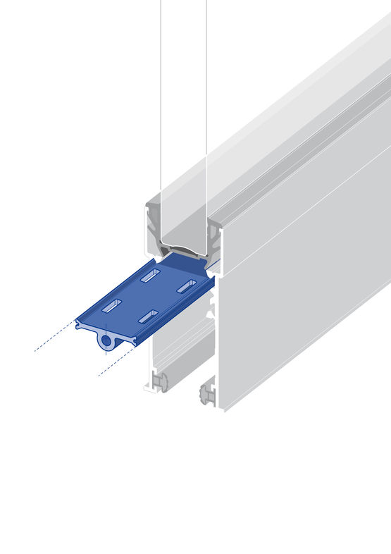  Barrette en polyamide avec drainage pour menuiserie aluminium | Polyamide avec drainage - Accessoires d'étanchéité et d'isolation thermique ou acoustique