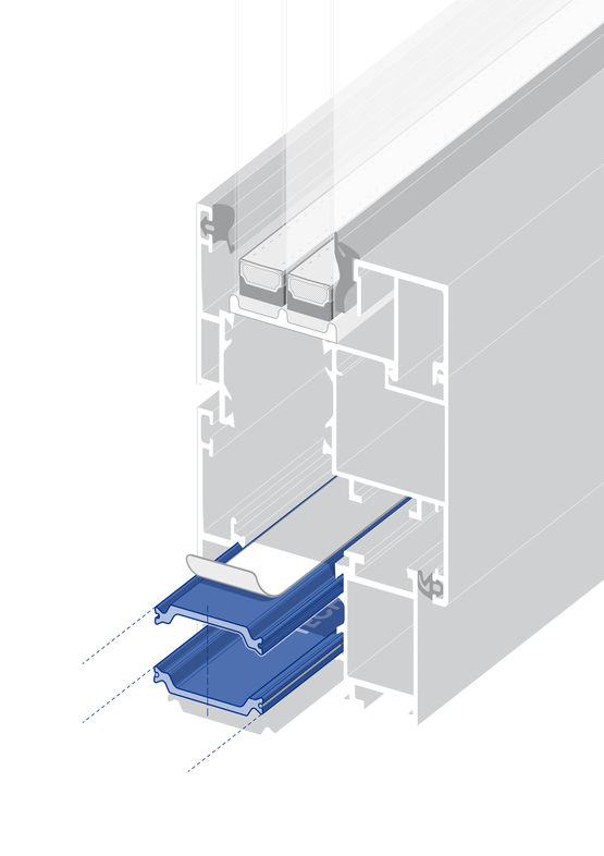Barrette isolante pour menuiserie aluminium | Polyamide à film de protection  - produit présenté par TECHNOFORM - SOLUTIONS D’ISOLATION POUR FENÊTRES, PORTES ET FAÇADES