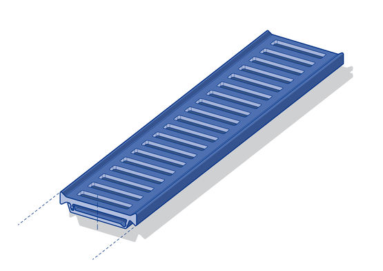  Barrette isolante pour portes aluminium | Polyamide anti-effet bilame - TECHNOFORM - SOLUTIONS D’ISOLATION POUR FENÊTRES, PORTES ET FAÇADES