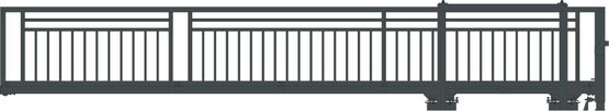  Barrière coulissante | Barrière autoportée coulissante en acier - SEMCO