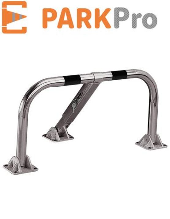  Barrière de parking rabattable en tube acier zingué PARKPRO à cylindre européen | BP50CYD - Arceaux, herses et autres équipements mobiles anti-intrusion