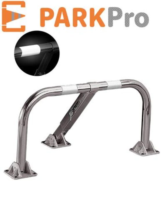 Barrière de parking rabattable en tube acier zingué PARKPRO à cylindre européen | BP50CYD - produit présenté par EQUIPEMENTECH