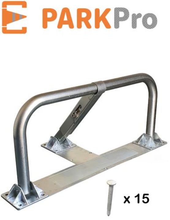  Barrière de parking rabattable PARKPRO spécial enrobé à cylindre européen | BPA50CYD - EQUIPEMENTECH