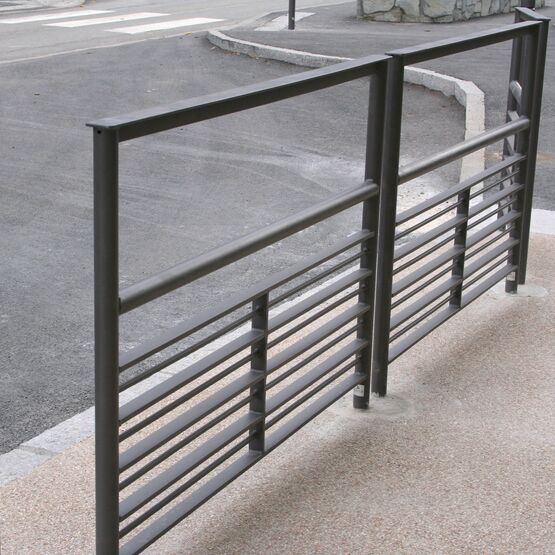 Barrière de sécurité | Barrière sécurisée Té en acier galvanisé thermolaqué