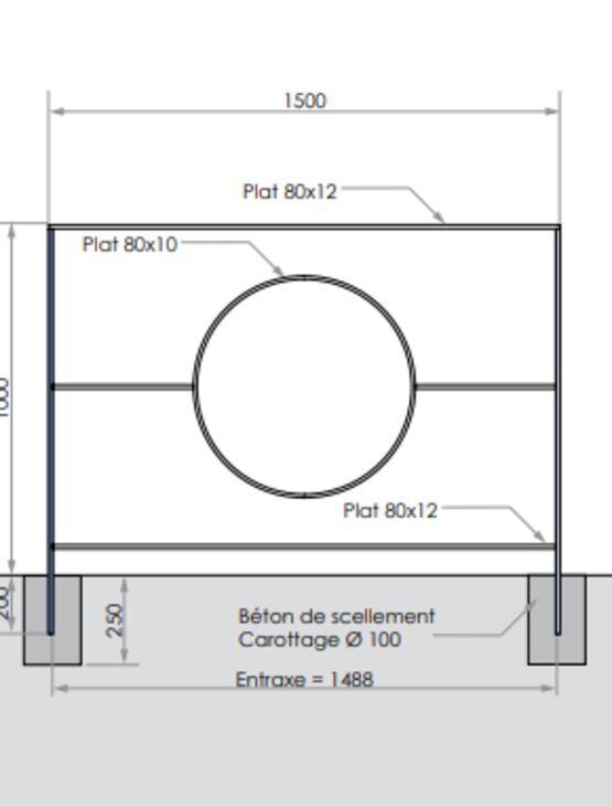  Barrière de voirie | Barrière Pi en acier pour aménagement urbain - SEMCO