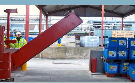  Barrière pivotante anti-inondation et rétention de pollution | BP - 2 L'EAU PROTECTION