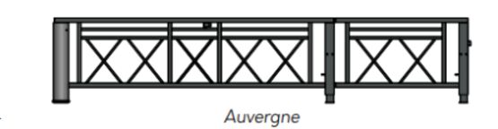 Barrière pivotante articulée à pied embarqué | Barrière d'accès sécurisée grande largeur - produit présenté par SEMCO