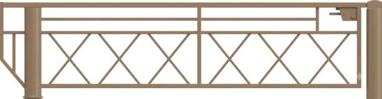  Barrière pivotante | Grande largeur à loquet pour contrôle d’accès - SEMCO