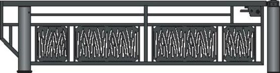 Barrière pivotante | Grande largeur renforcée à loquet pour contrôle d’accès - produit présenté par SEMCO