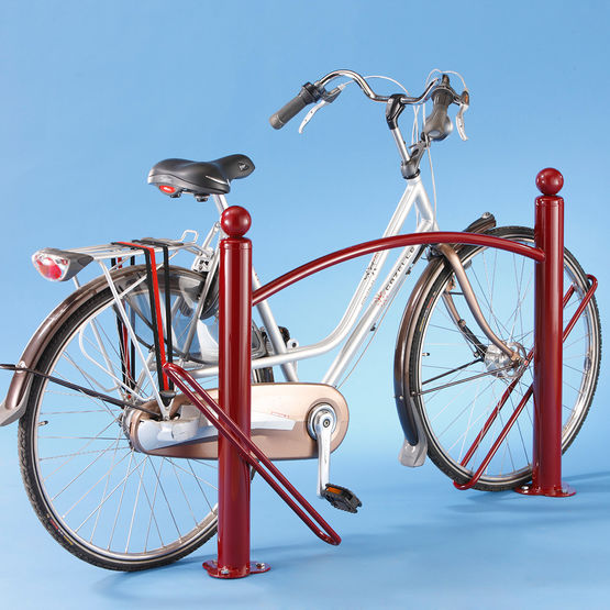  Barrière range vélos Carthagène zingué rouge - Abri vélo