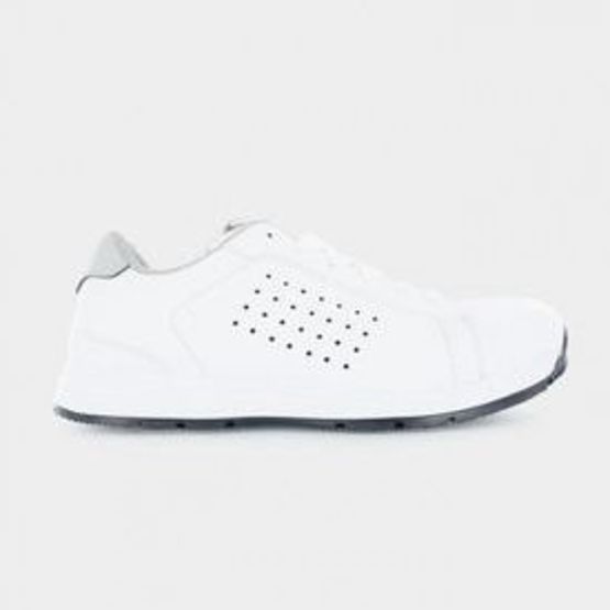  Basket de sécurité homme en microfibre lisse blanc ou noir taille de 38 à 46 | RUN CLASSIC  - WORKHAPPY