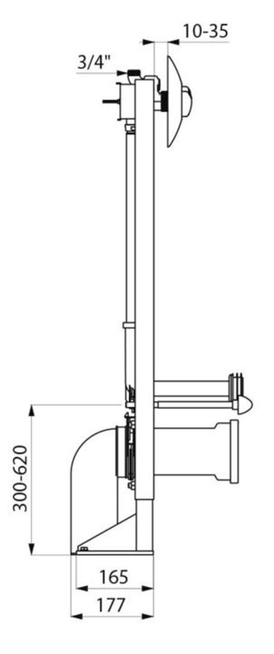 Bâti-support autoportant pour WC avec robinet TEMPOFLUX 2 | TEMPOFIX 3 Réf. 578305-578222 - Bâti support autoportant
